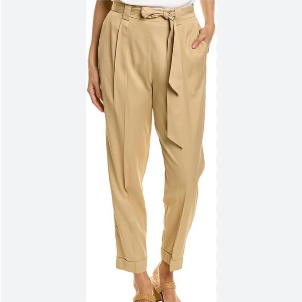 Trina Turk Tan Cropped Ankle Hardly Pants. NWT size M